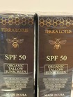 2 Pack Terra Lotus Organic Tallow Sunscreen Spf 50  5 0oz Each  148ml  Sealed