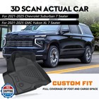 Kust Floor Mats Cargo Mat Set For 2021-2025 Chevy chevrolet Suburban And Gmc 
