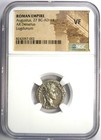 Augustus Ar Denarius Silver Octavian Roman Coin 27 Bc - 14 Ad - Certified Ngc Vf