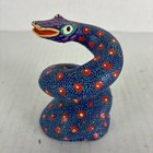 Mexican Alebrije Folk Art Carved Wood Snake Serpent Sculpture 3   x2   