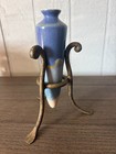 Vintage Art Pottery Cone Shaped Planter Bud Vase Tear Drop Southwestern W stand