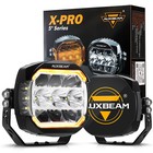Auxbeam Led Driving Light Pods 5  Inch 174w Spot Flood Combo W  Side Shooter Drl