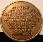 Alcoholics Anonymous Aa 4 Year Bronze Medallion Token Coin Chip Sobriety Sober