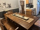 Wood Dining Room Table Seats 6 Expandable To 10