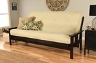 Queen Cream Futon Cover Only Felt Fits 6 To 8 Inch Mattress Zipper Slipcover