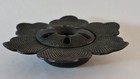 Antique Japanese Cast Iron Incense Burner - Tsubaki Or Camellia Flower Censer