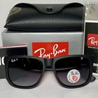 54mm Ray-ban Rb4165 622 t3 Justin Black gray Polarized Gradient Sunglasses