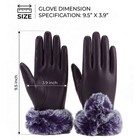 Gloves Women s Lambskin Leather Winter Warm Driving Soft Lining Thermal Gloves