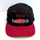 Vintage Nintendo Powerfest 94 Snapback Hat Cap Super Nintendo Mario 90s - Rare