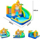 Kids Giant Inflatable Water Slide Park Bounce House Pool With 450w Air Blower