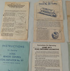 Lot Of Old Vintage Lionel Toy Model Train Instructions Only Instruction Sheets