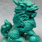 Chinese Natural Turquoise Hand-carved Exquisite Kylin Statue