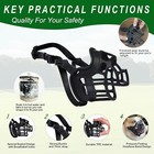 Dog Muzzle Basket Anti Biting Chewing Sturdy Lightweight Allows Drinking