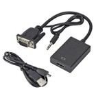 Vga To Hdmi Converter 1080p Hd Adapter Audio Pc Laptop Tv Projector