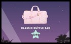 Nip Stoney Clover Lane Classic Duffle Bag Park   Beach Pink Velvet Stars  298