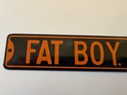 Harley Davidson Miniature Enameled Metal Boulevard Fat Boy Novelty Sign 6    X 1   