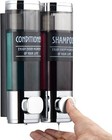 Shampoo And Conditioner Dispenser  Shower Dispenser 2 Chamber No Drill Shampo   