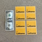 Lufthansa Baggage Claim Labels Stickers Ticket Stub