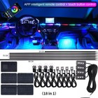 Rgb Car Symphony Ambient Light 256 Color Led Atmosphere Acrylic Strip Remote App