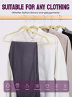 Premium Velvet Hangers  Non-slip Thin Flocked Felt Hangers  Sturdy Clothes Hange