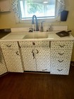 Vintage 1950s Youngstown Kitchen Set  Metal Cabinets  Sink Counters  Hood lights