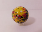 A Beautiful Rainbow Colored Handmade Splatter Glass Marble - 40 Mm   1-5 8  Dia 