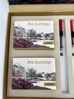 Gcquill Calligraphy Set Ink Cartridge Fountain Pens Color Nib Letters Draw Manga