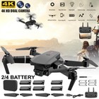 Drone 2 4 Battery Rc Drone With 4k Hd Dual Camera Wifi Fpv Foldable Quadcopter
