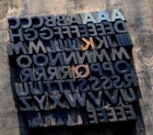 A-z Alphabet Letterpress Wooden Printing Blocks Wood Type Vintage Printer Typo  
