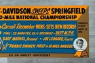 1959 Harley Davidson Poster   50 Mile National Championship   Original   37   x17   
