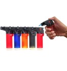 5 Pack Eagle Torch Gun Lighter Butane Jet Windproof Adjustable Flame Refillable