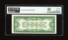Dbr 1934  1 Silver Funnyback Fr  1606 Aa Block Pmg 63 Epq Serial A78168525a