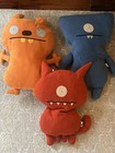 Rare Uglydoll Jumbo Set  25  Orange Cozy Monster  23   wedge Head And 22    Ugly Dog
