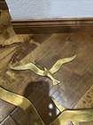 Vintage Mcm Brass 2 Flying Birds Seagulls Wall Hanging Decor 27      1 Single