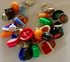 Vintage Bracelet Gumball Toy Charm Stacked Kewpie Games Dogs Record Piano More