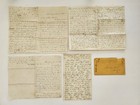 1860s Antique Clark Family Chaplin Ct Letter Archive W Wallet Francis Sarah  