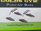 Gold   s Gym Set Of 2 Workout Exercise Black Push Up Hand Bars  new In Box 