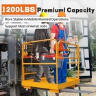 36x36  Forklift Safety Cage  1200lbs Capacity With 4 Wheels