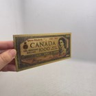 Gold Foil souvenir Canada  1000  devil Face  Note - Queen Elizabeth 1926-2022