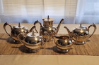5 Piece Gorham Silver-plated Holloware 0121 Silver Soldered Coffee   Tea Set