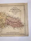 1893 Jamaica Map Stanford London Caribbean Antique Colonial Map Hand Colored