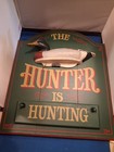 Big Sky Carvers Loyd Meisenberg Wooden Duck Sign  the Hunter Is Home hunting 