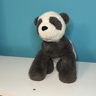 Jellycat Huggady Panda Bear Plush 11  Retired Stuffed Animal Gray And White