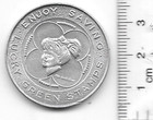 1965 Miss Lucky Green Stamps Loblaws Supermarket With Canadian Flag Token Coin