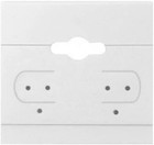 100 Pcs Of White Hanging Earring Cards  Jewelry Display  Printed Or Plain 