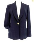 Vintage Dior Boutique Paris Dark Navy Single Button Jacket France Fr 40 Us 8