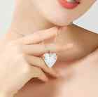 925 Sterling Silver Heart Photo Locket Pendant Necklace Brand New Free Shipping