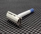Vintage 1956 Gillette Blue Tip Super Speed De Safety Razor B4 Clean 