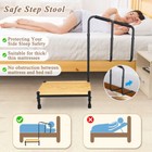 Bed Step Stool With Rail For High Beds For Seniors Adults Elderly Bedside