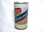 Vintage Steel Beer Can Starz Triumph Lager Beer 12oz Missing Tab